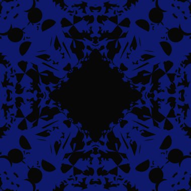 Fotokopi alanı ile dekoratif motif dairesel dikişsiz desen