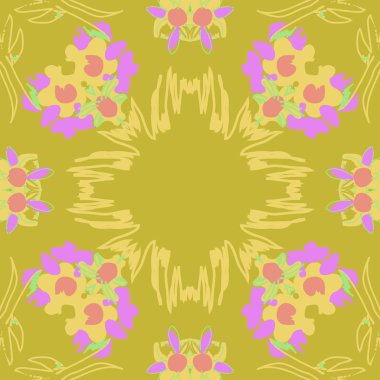 sanatsal soyut dikişsiz desen, vektör illüstrasyon