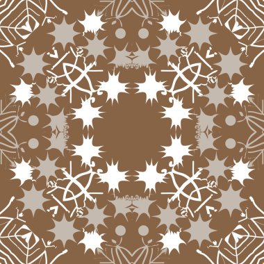 Renkli motifin dairesel dikişsiz deseni