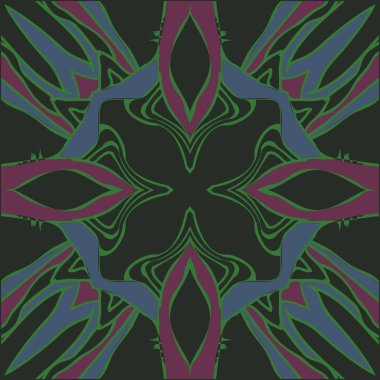 Çizgilerle dairesel dikişsiz desen, vektör