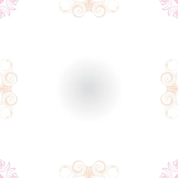 Motif circulaire de motif décoratif, spirales, taches, copie spa — Image vectorielle