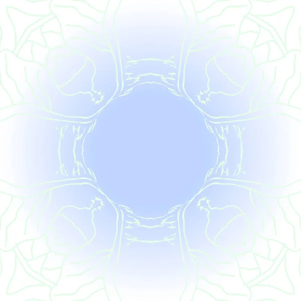 Циркулярный Бесшовный Рисунок Нежного Мотива — стоковый вектор