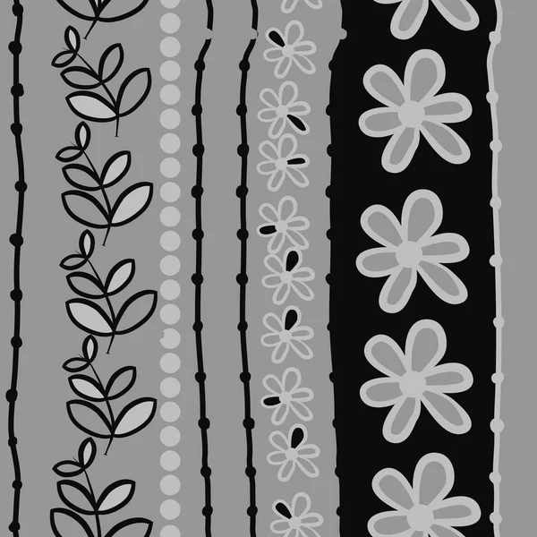 Illustration Vectorielle Abstraite Motifs Floraux Sans Couture — Image vectorielle