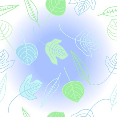 Arka planda kesintisiz ağaç yaprağı kümesi