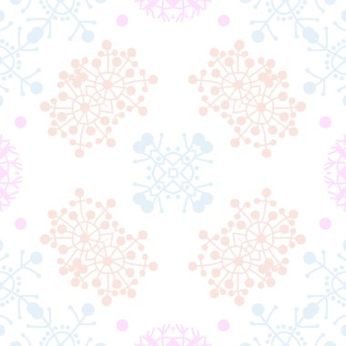 Soyut motifli dairesel dikişsiz desen