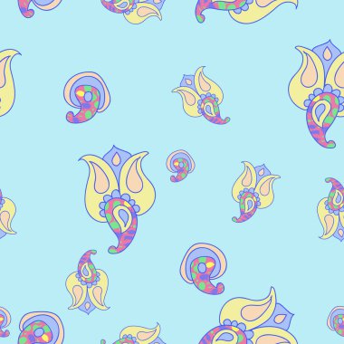 sanatsal soyut dikişsiz desen, vektör illüstrasyon