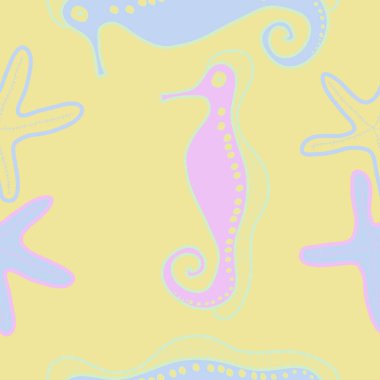 sanatsal soyut dikişsiz desen, vektör illüstrasyon