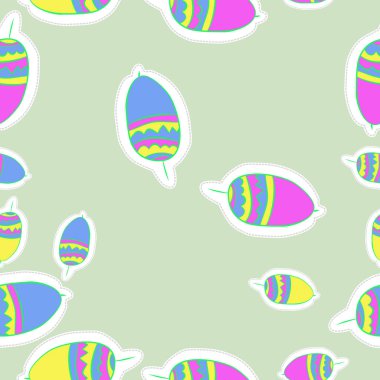 Soyut basit meşe palamudu dikişsiz desen