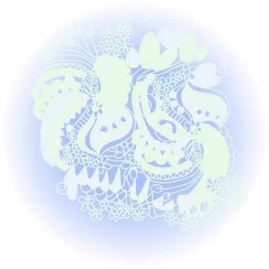 sanatsal soyut dikişsiz desen, vektör illüstrasyon