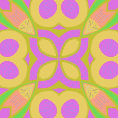 süslü desenli dikişsiz vektör arka planı