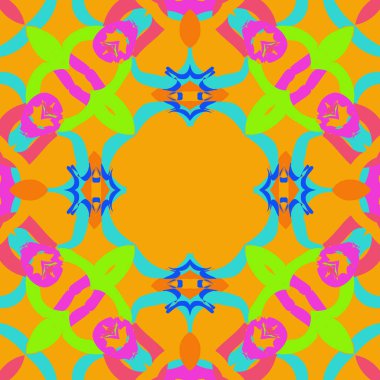 Soyut motif, noktalar, yıldızlar, kopyalama alanı dairesel dikişsiz desen.  