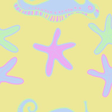 sanatsal soyut dikişsiz desen, vektör illüstrasyon