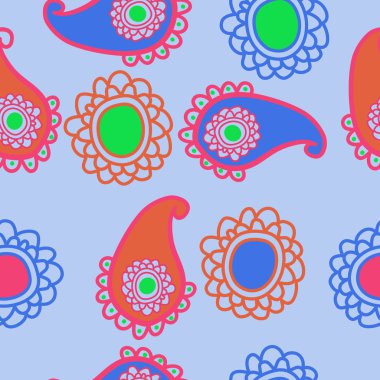 sanatsal soyut dikişsiz desen, vektör illüstrasyon