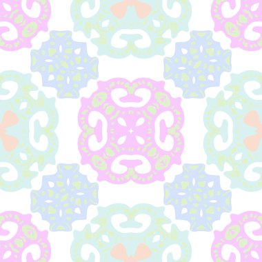 Dairesel dikişsiz dekoratif desen