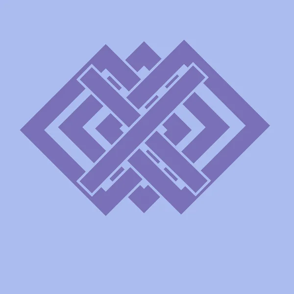 幾何学的形状のカラフルな抽象ベクトルイラスト — ストックベクタ