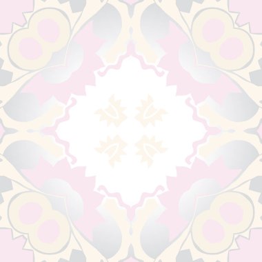 Fotokopi alanı ile dekoratif motif dairesel dikişsiz desen