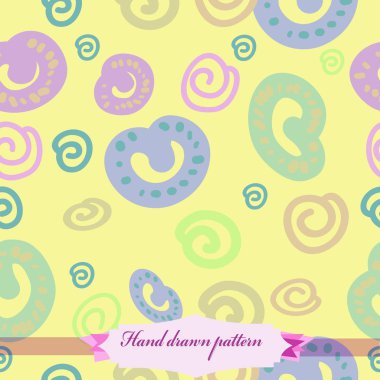 Renkli motiflerin dairesel dikişsiz deseni