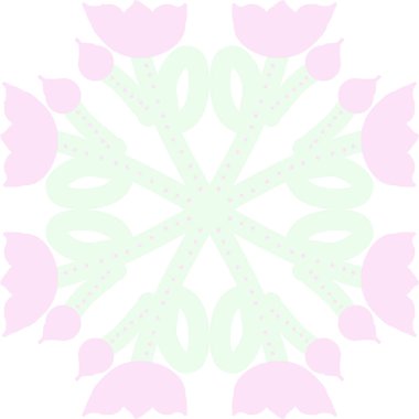 Soyut basit çiçeklerin kusursuz deseni