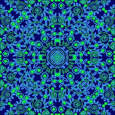 sanatsal soyut dikişsiz desen, vektör illüstrasyon