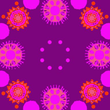 dairesel soyut şekiller deseni, vektör arka plan 