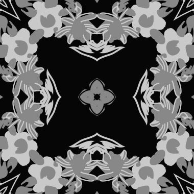 Renkli dairesel çiçek desenli kart 