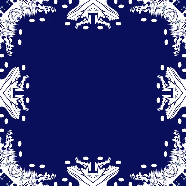 Çiçek motifi dairesel dikişsiz desen, noktalar, çizgiler, dalgalar, delik, elips, kopyalama alanı.  