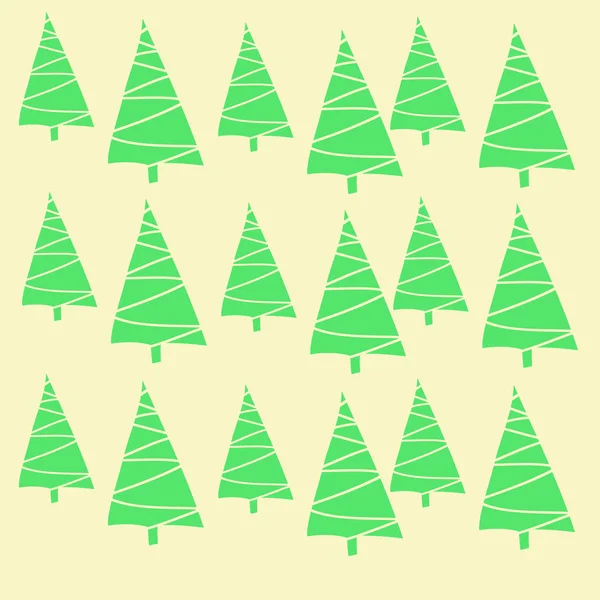 Naadloze Patroon Van Abstracte Kleurrijke Kerst Fir Bomen — Stockvector