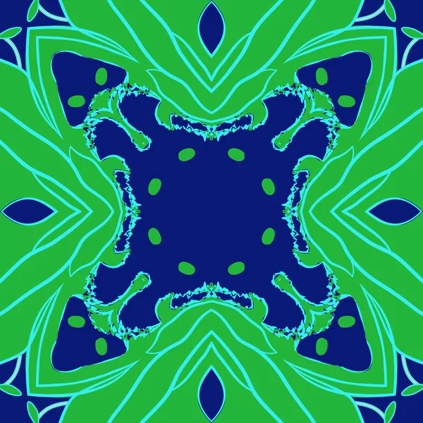 Naadloze Patroon Van Abstracte Eenvoudige Fractals — Stockvector