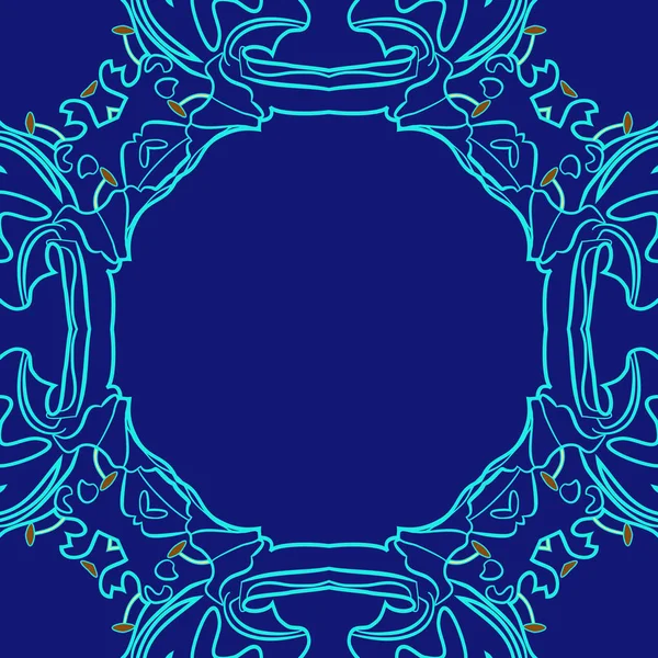 Κυκλική Απρόσκοπτη Μοτίβο Floral Μοτίβο Απλά Απεικόνιση Διάνυσμα — Διανυσματικό Αρχείο