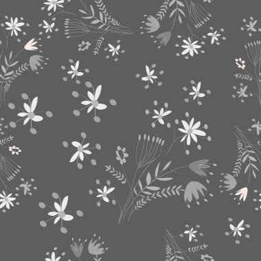 Soyut basit çiçek arka plan Dikişsiz deseni