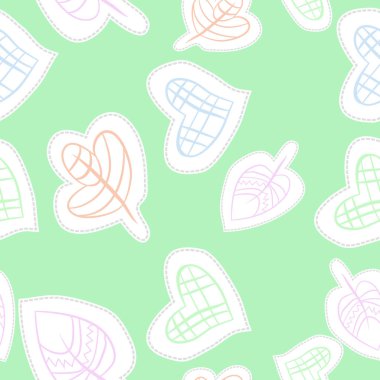 Soyut basit yaprakların kusursuz deseni