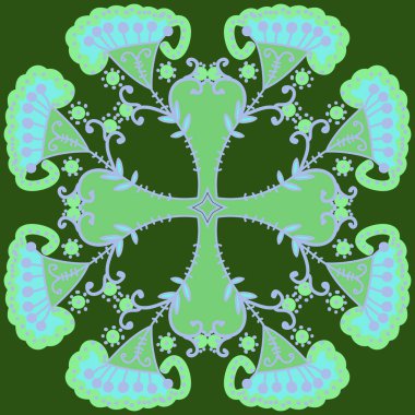 süslü desenli dikişsiz vektör arka planı