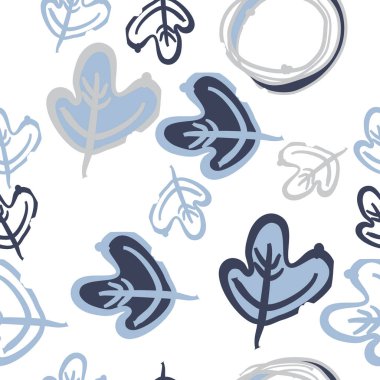 Renk arka planda dikişsiz yapraklar