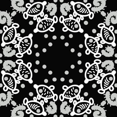 dairesel soyut şekiller deseni, vektör arka plan 