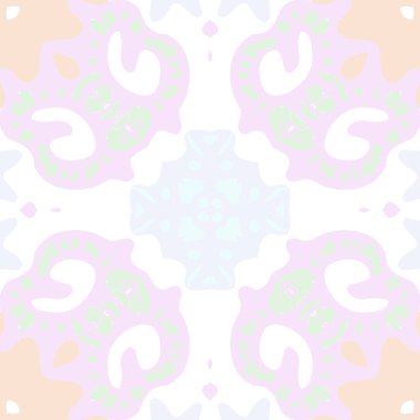 Noktalar ile dekoratif motif dairesel dikişsiz desen 