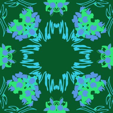 sanatsal soyut dikişsiz desen, vektör illüstrasyon