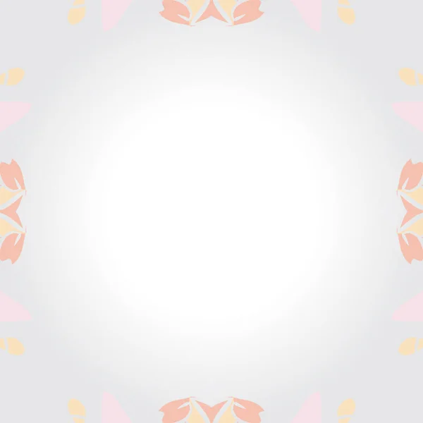 Круглий Безшовний Візерунок Квіткового Мотиву Просто Векторна Ілюстрація — стоковий вектор