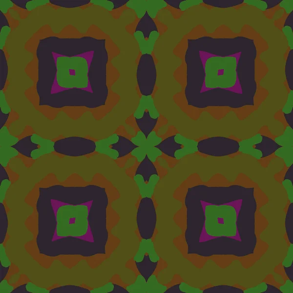 Циркулярный Бесшовный Рисунок Цветного Мотива Копировальным Пространством — стоковый вектор