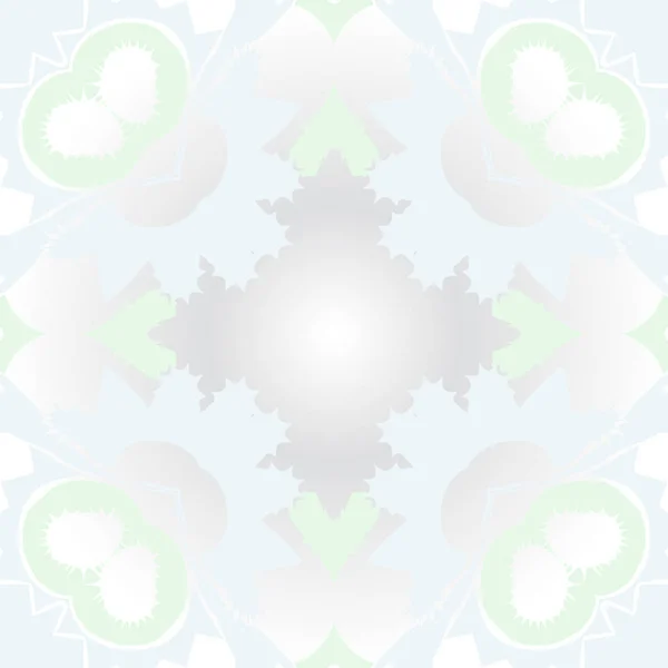 色付きモチーフの円形シームレスパターン — ストックベクタ
