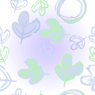 Renk arka planda dikişsiz yapraklar