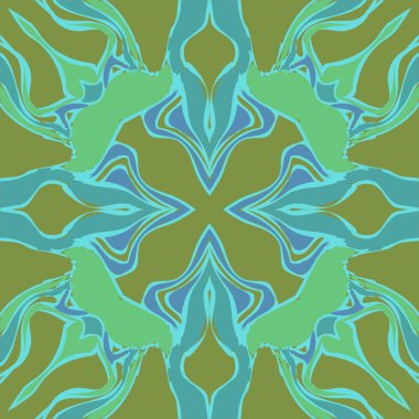 Çizgili motif, noktalar, çizgiler, dalgalar dairesel dikişsiz desen.  