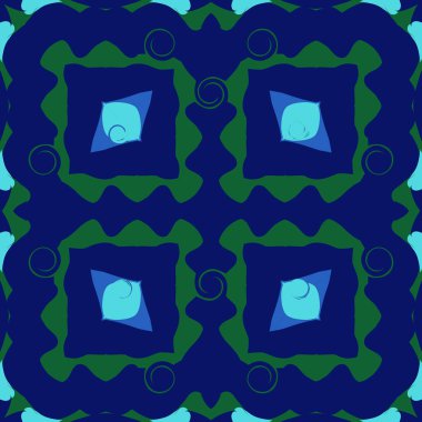 Fotokopi alanı ile dekoratif motif dairesel dikişsiz desen