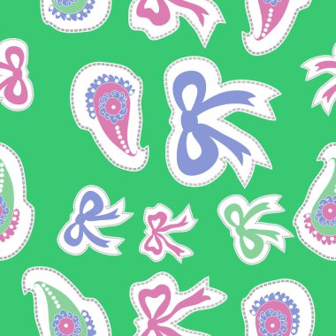 Soyut basit yay bağları Dikişsiz desen