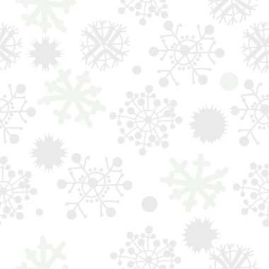 Dekoratif motif, karalamalar, kar taneleri, yıldızlar, elipsler dikişsiz desen. El çizilmiş, kış teması.