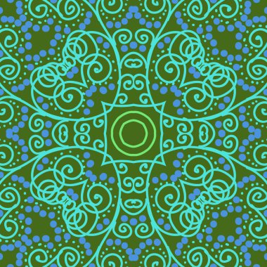 sanatsal soyut dikişsiz desen, vektör illüstrasyon