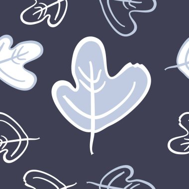 Soyut renkli meşe yaprakları Dikişsiz deseni