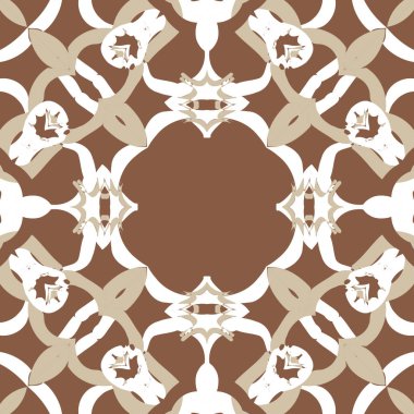 Soyut motif, noktalar, yıldızlar, kopyalama alanı dairesel dikişsiz desen.  