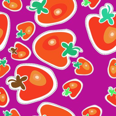 Soyut basit meyve Dikişsiz desen