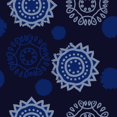 Dekoratif motif, karalamalar, çizgiler, yıldızlar, dalgalar Dikişsiz desen. Elle çizilmiş.