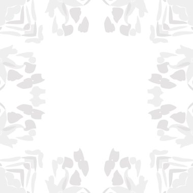 Çiçek motifi dairesel dikişsiz desen, sadece vektör illüstrasyon  